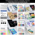 thumbnail image 3 of Set de dibujo KALOUR PDAS 109 con lápices, cuadernos de bocetos y colorear, 3 of 9