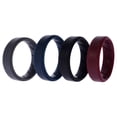 thumbnail image 2 of Juego de anillos de boda de silicona BR Step - Basic-Bordo de ROQ para hombre - Anillo de 4 x 13 mm, 2 of 2