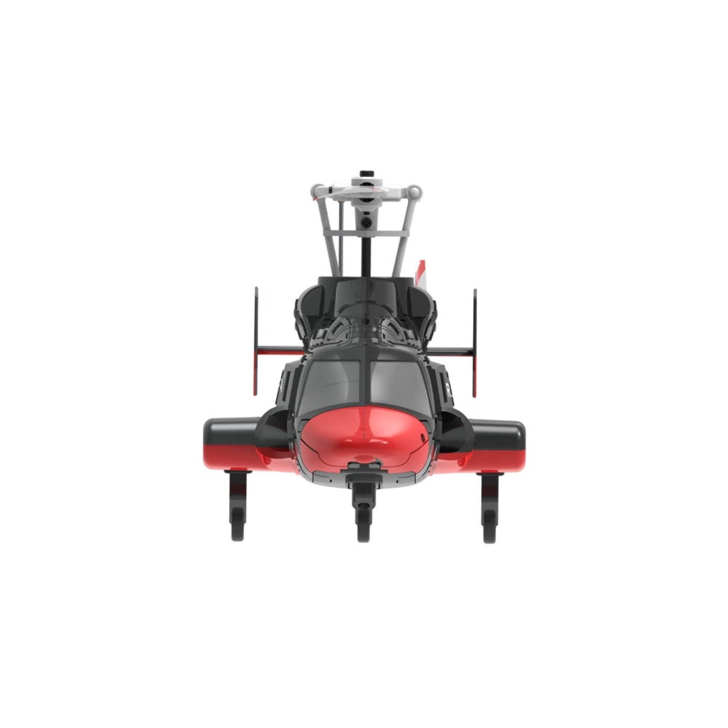 RC ERA A61 AirWolf 110-Size Scale RC Helicopter - RTF w/ Optical Flow Sensor  Auto Stabilization - Black/Red