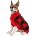 thumbnail image 2 of GHSDFBB Christmas Dog Sweaters for Small Dogs, Argyle Winter Xmas Pet Clothes, 2 of 6
