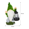 thumbnail image 3 of Statue solaire de gnome avec lanterne Mainstays, 3 of 3