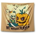 thumbnail image 1 of Awkward Styles Halloween Tapestry Wall Hanging Scary Doll Home Decor, 1 of 2