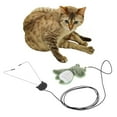 thumbnail image 6 of oshhnii 3xInteractive Funny Cat Stick Hanging Door Cat Toys for Kitty Play Dark Green, 6 of 9