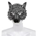 thumbnail image 3 of Máscara de lobo de Halloween KIHOARL de mitad cara de hombre lobo para cosplay, 3 of 6