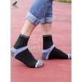 thumbnail image 4 of PULLIMORE 2 Pairs Men's Ankle Socks Low Cut Athletic Socks for Runners, Plantar Fasciitis, Arch Support, Endurance & Cycling, 4 of 7