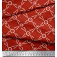 thumbnail image 3 of Soimoi Poly Georgette Fabric Dots & Circle Geometric Print Fabric by Yard 42 Inch Wide, 3 of 3