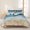 Lake Blue, variant on 3 Pieces Queen Quilt Set,Gray White Moroccan Pattern Soft Bedding Sets with 1 Quilt & 2 Pillow Shams,Modern Geometric Art Summer Bedspread Lightweight Coverlet Comforter for All Season