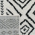 thumbnail image 5 of SAFAVIEH Tulum Merletta Oriental Runner Rug, Ivory/Black, 2' x 17', 5 of 6