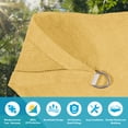 thumbnail image 5 of Jane Stone Sun Shade Sail 24'X24 Curved Edge Outdoor Shade Canopy Sand Breathable 95% UV Block Shade Cloth for Patio Garden Backyard -Sand, 5 of 7
