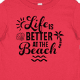 thumbnail image 4 of Inktastic Life is Better at The Beach with Sunshine Seashell and Palm Trees Boys or Girls Baby T-Shirt, 4 of 5