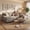 Chenille Gray, variant on Lumihaven 105" U-Shaped Sectional Sofa with Double Chaise 4-Seat Modular Sofa Couch for Living Room,Corduroy Gray