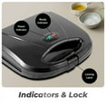 thumbnail image 2 of Elite Cuisine ESM5701 Sandwich Maker, Black, 2 of 3