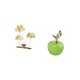 thumbnail image 5 of Estatua de figura,Estatuas de hojas y flores de metal,esculturas decorativas,Figuras decorativas para el hogar,para estante,mesa o vitrina.,Estatua,Estatua de fruta artificial Escultura, 5 of 8
