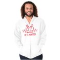 thumbnail image 5 of Heartbeat of a Hunter Cute Zip Up Hoodie Men's Women's Brisco Brands L, 5 of 6