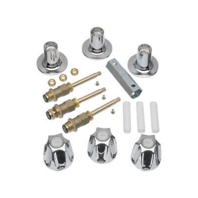 Danco 3Handle Chrome Tub and Shower Remodeling Kit