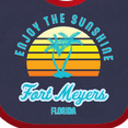 thumbnail image 4 of Inktastic Summer Enjoy the Sunshine Fort Meyers Florida in Blue Boys or Girls Baby Bib, 4 of 4