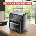 thumbnail image 4 of Sybels Air Fryer with Viewing Window, 12.6-Quart 12-in-1 Multi-Function Appliance for Air Frying, Roasting, Baking & Dehydrating, Black, 4 of 6