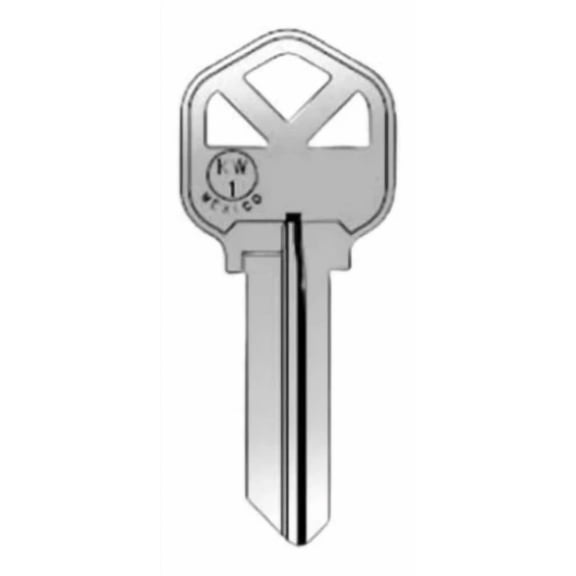 KW1 Key - Nickel Finish Kwikset Key Blanks (JMA)