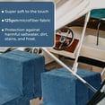 thumbnail image 4 of Hudson Comfort Back to Back Boat Seat Covers - Replacement Boat Seat Covers, Super Soft Microfiber Stretchable Fabric, Boat Covers for Damaged Seats, Blue, 4 of 9