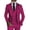 Fuchsia, variant on Linen Suit for Men Casual Slim Fit Vintage Suits Groomsmen Suits Wedding Summer Beach Blazer Pants Set Fuchsia XL
