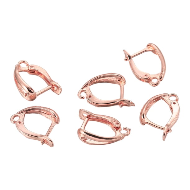 Ganchos franceses para pendientes, 6 uds., artesanías para hacer joyería, accesorios de adorno, cierres de pendientes DIY para pendientes de borla, Ronda de