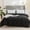 Black, variant on Washed Cotton Quilt Cover, Soft Breathable Bedding Duvet Protector, 173x229cm Single Comforter Case for Spring Bedroom Home Dormitory, Double Sided Solid Color Bedspread