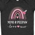 thumbnail image 4 of Inktastic Mimi and Peepaw Love Me Granddaughter Rainbow Girls Baby Bodysuit, 4 of 5