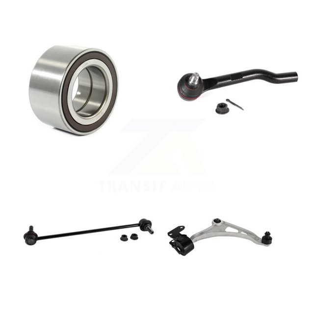 Transit Auto Front Right Wheel Bearing Suspension Lower Control Arm with Ball Joint Outer Tie Rod End and Sway Bar Stabilizer Link Kit for Car 2017-2019 Honda Ridgeline K7T-103611