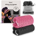 thumbnail image 1 of Esponja de baño CORATED red exfoliante africana, paquete de 2, 1 of 9