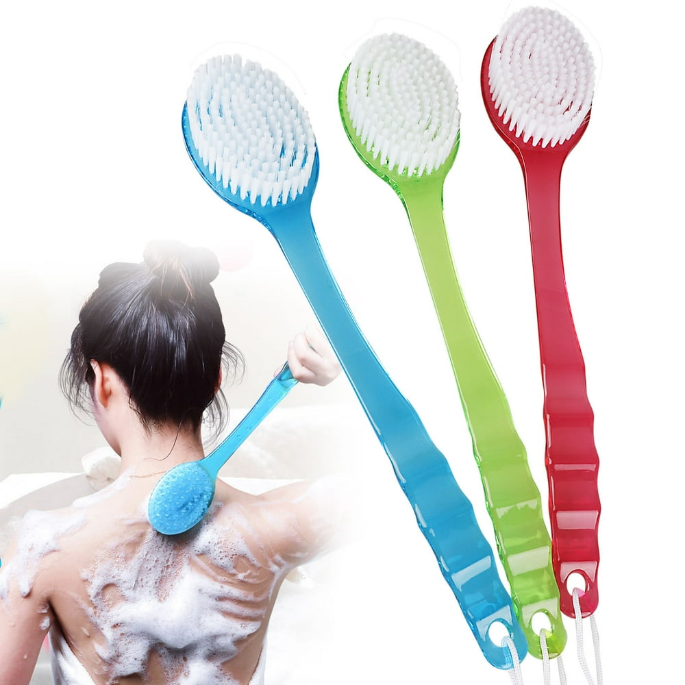 Shower Back Brush, Bath Body Brush Back Scrubber with Long Handle, Soft