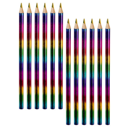WHAMVOX 12Pcs Paint Colored Pencils Bulk Rainbow Color Students Pencils Wooden Painting Colored Pencils