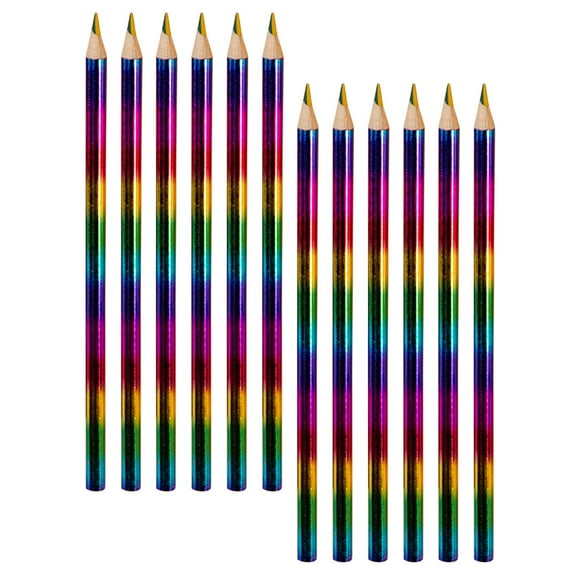 BRIGHTFUFU 12Pcs Watercolor Colored Pencils Multi Color Portable Sketch Pencils for Daily Use