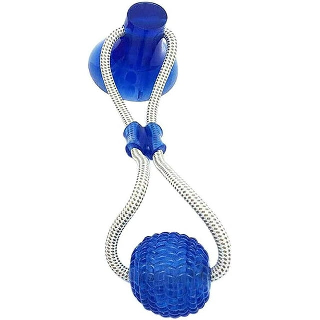 Jouets à mâcher pour Chiens avec Ventouse, Nouveau Jouet de Cordes pour Chien Multifonctionnel pour molaire, Nettoyage des Dents, Morsure - Caoutchouc Naturel