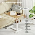 thumbnail image 2 of Harmijoy C Shaped Side Table Height Adjustable Overbed Bedside Table w/Hook & Cup Holder, 2 of 9