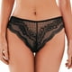 thumbnail image 1 of Gibobby Ropa interior termica Mujeres Sexo Tanga Impreso Elasticidad Transpirable Francés Encaje Mujeres Bragas Ropa interior sexy （Negro， S), 1 of 5