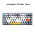 thumbnail image 2 of iBlancod Wireless Mechanical Keyboard 84 Keys 2.4G+BT5.0+Type-C 3 Connections 75% Low Profile Layout Keyboards 15 Light Effect 5 Brightness Levels for Tablet Laptop Smartphone OUTEMU Red Swi, 2 of 5