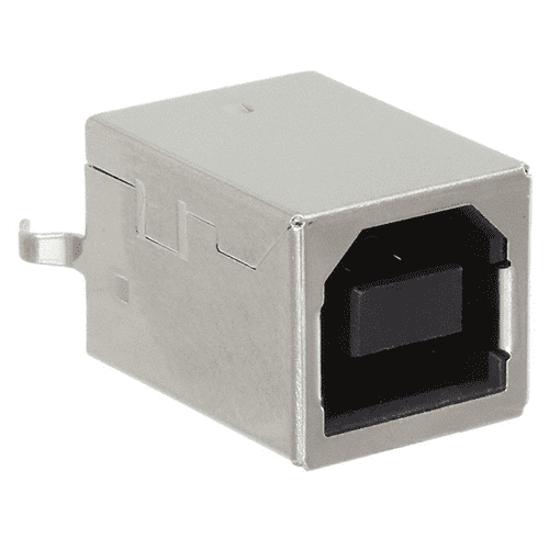 Pack of 2  USB-B-S-F-B-VT  Connector Receptacle USB-B (USB TYPE-B) USB 2.0 4 Position Through Hole :RoHS
