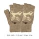 thumbnail image 3 of Minnieouse 1 par de guantes abotonados con cubierta para el pulgar Manoplas Estilo cabrio Diseño cuidadoso con tapa Accesorios de invierno guantes y mitones caqui leonado Minnieouse AP009707-07B, 3 of 6