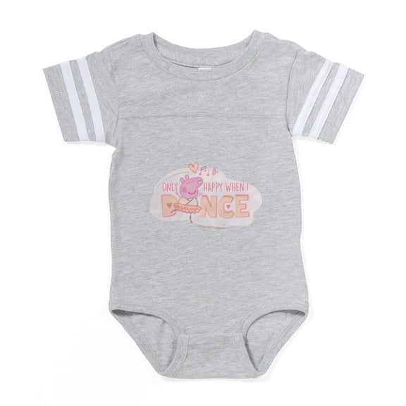 CafePress - Peppa Pig When I Dance - Cute Infant Baby Football Bodysuit