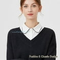 thumbnail image 6 of LoudSung Detachable Half Shirt Blouse Fake Collar Classic Dickey False Collar Design for Women Girls, 6 of 7