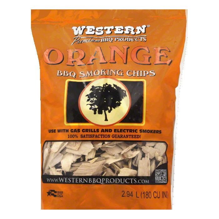 Western Premium BBQ Smoking Chips, Orange