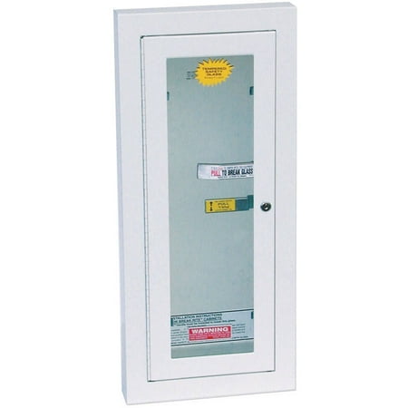 10 Lb Fire Extinguisher - Kidde Semi-Recessed 10-Pound Locked Fire Extinguisher Cabinet