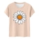 thumbnail image 5 of Camiseta de Manga Corta de Verano para Mujeres con Estampado Casual de Moda con Cuello Redondo, 5 of 5