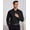 Black, variant on Mens Dress Shirts Wrinkle Free Long Sleeve Button Down Shirt formal Business Shirts