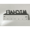 thumbnail image 3 of Custom Personalized Name Ice Hockey Player Sport Skate Medal Holder, Awards Display Organizer Wall Decor Rack with Hooks for 60+ Medals, Ribbons, Sports Of A Kind Made To Order With Your Name On It., 3 of 4