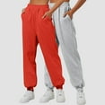 thumbnail image 2 of Mepaouo 2Pcs Womens Fleece Lined Sweatpants High Waisted Pull on Baggy Cinch Bottom Jogger Sizes S-3X, 2 of 4