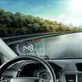 thumbnail image 1 of Car HUD Display 5.5 Inch Auto Windshield Speed with Reflection Elimination, Car Warning System  Driving Mileage Measurement for OBD II,EUOBD Speedometers, 1 of 7