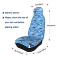 thumbnail image 4 of Sikiie Blue Fish Car Seat Protector 2 Pack Car Seat Cushion Mat, Car Seat Covers for SUV, Truck, Van, 4 of 7
