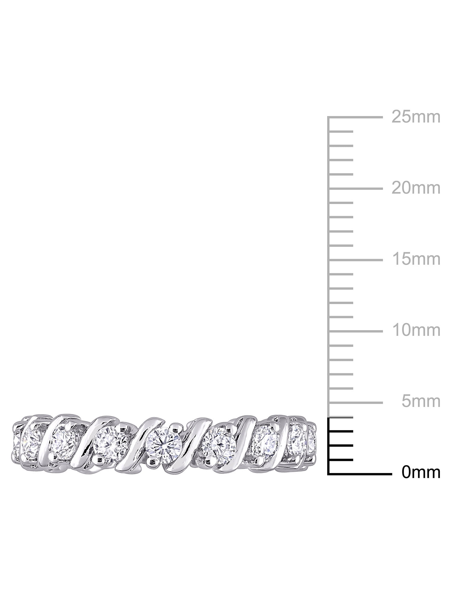 Everly Women's Moissanite Sterling Silver Ring