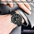 thumbnail image 2 of Men Watches  Sports Large Big Face Luxury Waterproof Luminous Fashion Dress Casual Analog Quartz Chronograph Father Gifts Wrist Watch, 2 of 13